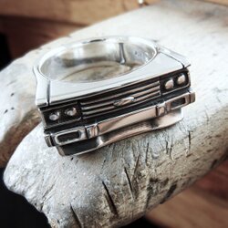 Handcrafted sterling silver statement ring inspired by a 1984 Ford Capri